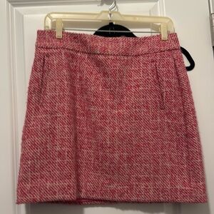 **Pink Tweed Banana Republic Mini Skirt**